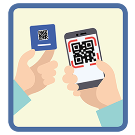 Ilustración de la detección de tarjetas Business4ALL a través de código QR